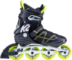 K2 F.I.T 84 Black/Yellow Inline Skates -K2 Winkel k2 k2 f i t 84 black yellow inline skates 2